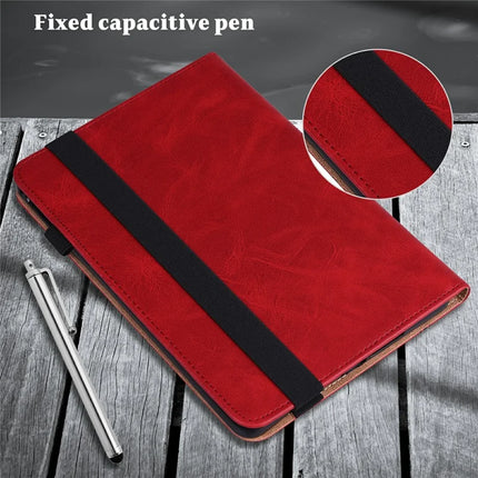 For Lenovo Tab Plus Case Line Imprinted PU Leather Card Holder Tablet Stand Cover