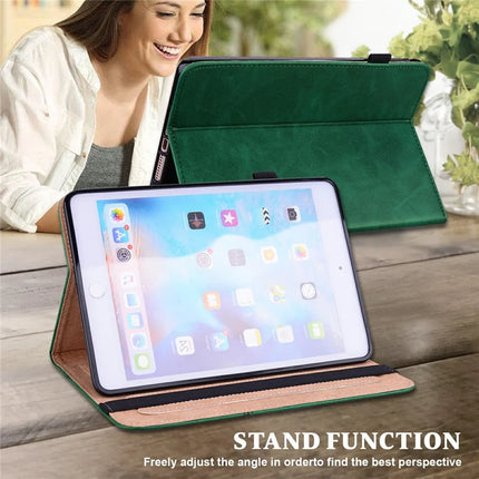 For Lenovo Tab Plus Case Line Imprinted PU Leather Card Holder Tablet Stand Cover