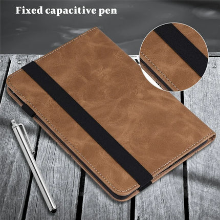 For Lenovo Tab Plus Case Line Imprinted PU Leather Card Holder Tablet Stand Cover