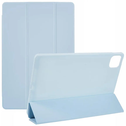 For Honor Pad GT Pro Case PU Leather+Silicone Tri-Fold Stand Tablet Cover - Baby Blue