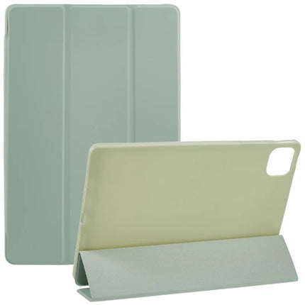 For Honor Pad GT Pro Case PU Leather+Silicone Tri-Fold Stand Tablet Cover - Green