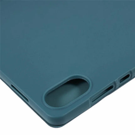 For Honor Pad X8a Case PU Leather+Silicone Tri-Fold Stand Tablet Cover