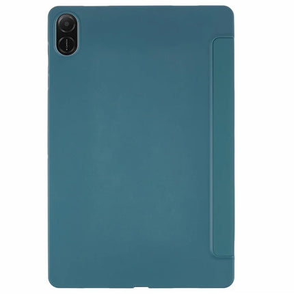 For Honor Pad X8a Case PU Leather+Silicone Tri-Fold Stand Tablet Cover