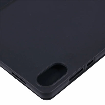 For Honor Pad X8a Case PU Leather+Silicone Tri-Fold Stand Tablet Cover