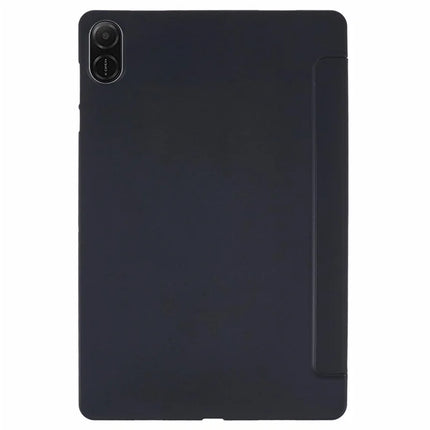 For Honor Pad X8a Case PU Leather+Silicone Tri-Fold Stand Tablet Cover