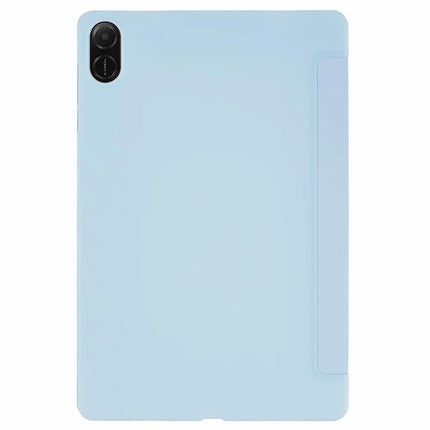 For Honor Pad X8a Case PU Leather+Silicone Tri-Fold Stand Tablet Cover