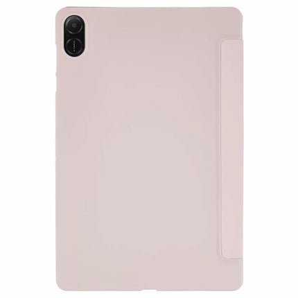 For Honor Pad X8a Case PU Leather+Silicone Tri-Fold Stand Tablet Cover