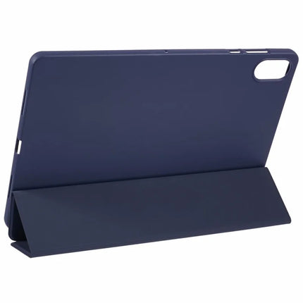 For Honor Pad X8a Case PU Leather+Silicone Tri-Fold Stand Tablet Cover