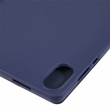 For Honor Pad X8a Case PU Leather+Silicone Tri-Fold Stand Tablet Cover