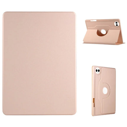 For Huawei MatePad Pro 12.2 (2024) Case Stand Leather Tablet Cover - Rose Gold