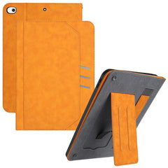 For iPad mini (2019) 7.9 inch / 4 / 3 / 2 / Mini Wallet Case Auto Wake / Sleep Leather Flip Tablet Cover Cowhide Texture - Yellow