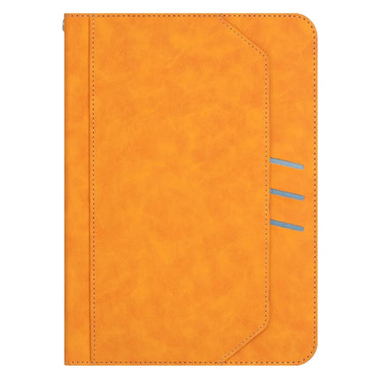 For iPad 10.9 (2022) Wallet Case Auto Wake / Sleep Leather Flip Tablet Cover Cowhide Texture