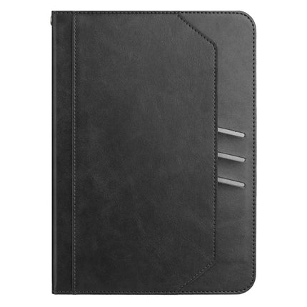 For iPad 10.9 (2022) Wallet Case Auto Wake / Sleep Leather Flip Tablet Cover Cowhide Texture