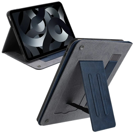 For iPad 10.9 (2022) Wallet Case Auto Wake / Sleep Leather Flip Tablet Cover Cowhide Texture