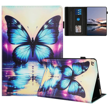 Tablet Case For iPad 10.2 (2021) / (2020) / (2019) / iPad Air 10.5 inch (2019) / iPad Pro 10.5-inch (2017) Pattern Leather Cover - Butterfly Reflection