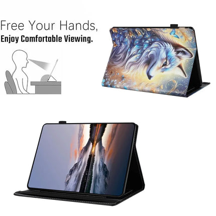 Tablet Case For Amazon Kindle Paperwhite 4 (2018) / 3 (2015) / 2 (2015) / 1 (2015) Pattern Leather Cover with Card Holder