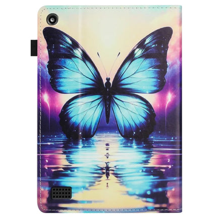 Tablet Case For Amazon Fire 7 (2019) / (2017) / 2015 Pattern Leather Cover Auto Sleep / Wake, Card Holder