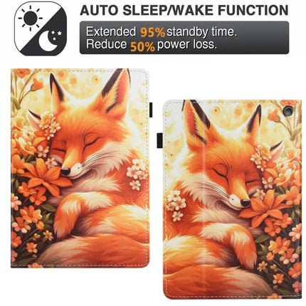 For Amazon Fire 7 (2022) Case Pattern Leather Tablet Cover with Auto Sleep / Wake, Card Holder