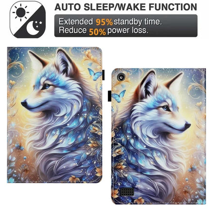 Tablet Case For Amazon Fire HD 8 (2018) / (2017) / (2016) Pattern Leather Cover with Auto Sleep / Wake, Card Holder