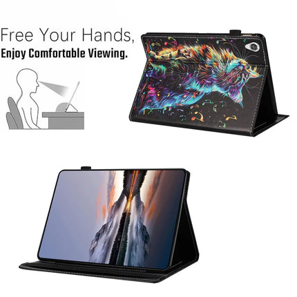 For Lenovo Tab M10 HD Gen 2 Case Pattern Leather Tablet Cover with Auto Sleep / Wake, Card Holder