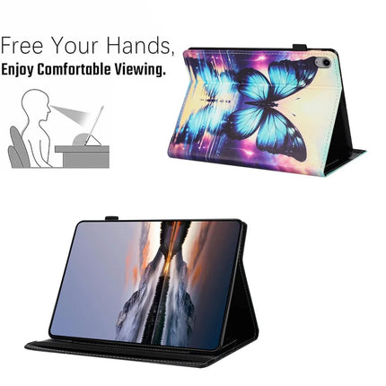 For Lenovo Tab P11 Gen 2 Case Pattern Leather Tablet Cover with Auto Sleep / Wake, Card Holder