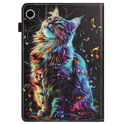 For Lenovo Tab M10 Plus (3rd Gen) Case Pattern Leather Tablet Cover with Auto Sleep / Wake, Card Holder