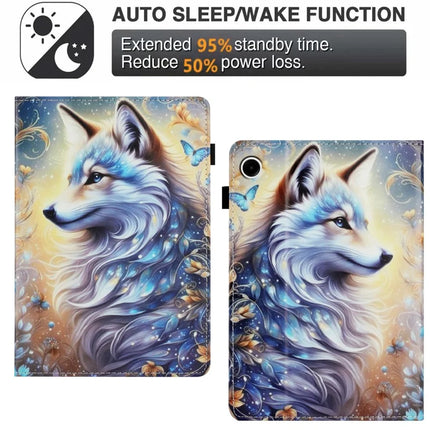 For Lenovo Tab M10 Plus (3rd Gen) Case Pattern Leather Tablet Cover with Auto Sleep / Wake, Card Holder