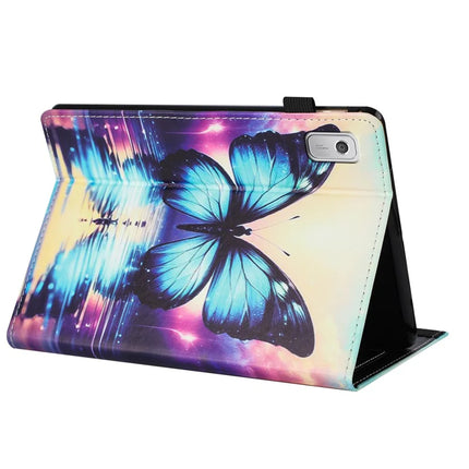 For Lenovo Tab M9 Case Pattern Leather Tablet Cover with Auto Sleep / Wake, Card Holder