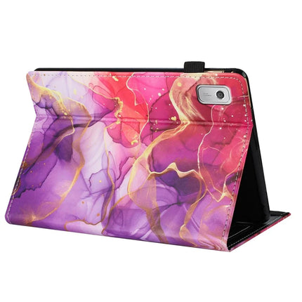 For Lenovo Tab M9 Case Pattern Leather Tablet Cover with Auto Sleep / Wake, Card Holder