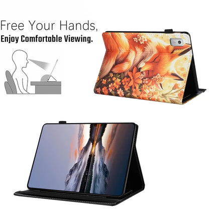 For Lenovo Tab M9 Case Pattern Leather Tablet Cover with Auto Sleep / Wake, Card Holder