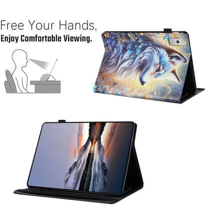 For Lenovo Tab M9 Case Pattern Leather Tablet Cover with Auto Sleep / Wake, Card Holder