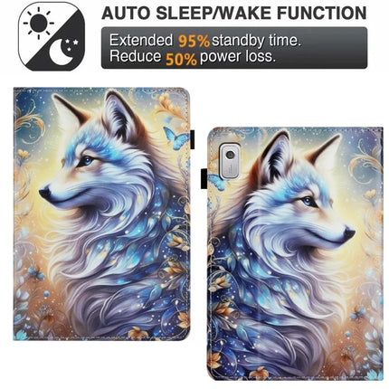 For Lenovo Tab M9 Case Pattern Leather Tablet Cover with Auto Sleep / Wake, Card Holder