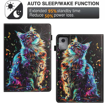 Tablet Case For Lenovo Tab M11 / Xiaoxin Pad 11 2024 Pattern Leather Cover with Auto Sleep / Wake, Card Holder