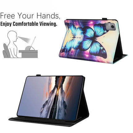Tablet Case For Lenovo Tab M11 / Xiaoxin Pad 11 2024 Pattern Leather Cover with Auto Sleep / Wake, Card Holder