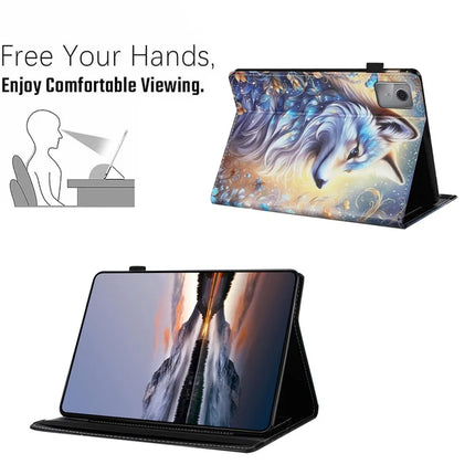 Tablet Case For Lenovo Tab M11 / Xiaoxin Pad 11 2024 Pattern Leather Cover with Auto Sleep / Wake, Card Holder
