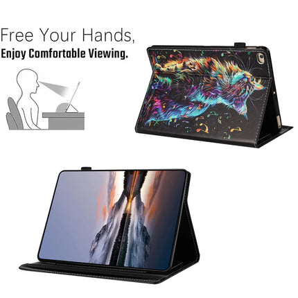 Tablet Case For iPad 9.7-inch (2018) / (2017) / iPad Air 2 / Air (2013) Pattern Leather Cover with Auto Sleep / Wake, Card Holder