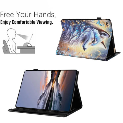 Tablet Case For iPad 9.7-inch (2018) / (2017) / iPad Air 2 / Air (2013) Pattern Leather Cover with Auto Sleep / Wake, Card Holder