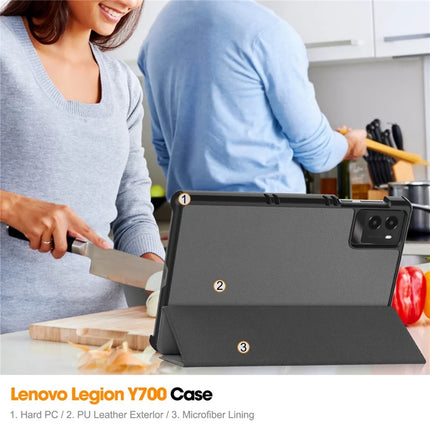 For Lenovo Legion Y700 (2025) Case Anti-Drop Leather Stand Tablet Cover