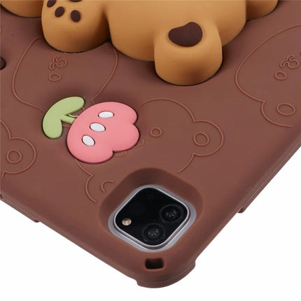Silicone Case for iPad Air 11 (2024) / Air (2022) / (2020) / iPad Pro 11 (2024) / (2022) / (2021) / (2020) / (2018) Bear Kickstand Cover