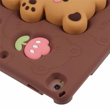 Silicone Case for iPad 10.2 (2021) / (2020) / (2019) / iPad Air 10.5 inch (2019) / Pro 10.5-inch (2017) Bear Kickstand Tulip Tablet Cover