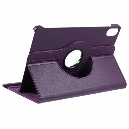 For Honor Pad X8a / Pad X9 Case Rotating Stand PU Leather+PC Tablet Cover with Elastic Band