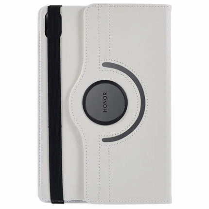 For Honor Pad X8a / Pad X9 Case Rotating Stand PU Leather+PC Tablet Cover with Elastic Band