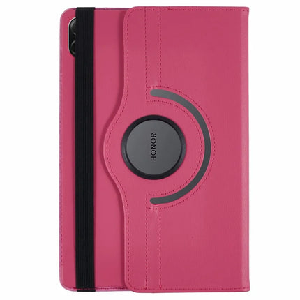 For Honor Pad X8a / Pad X9 Case Rotating Stand PU Leather+PC Tablet Cover with Elastic Band