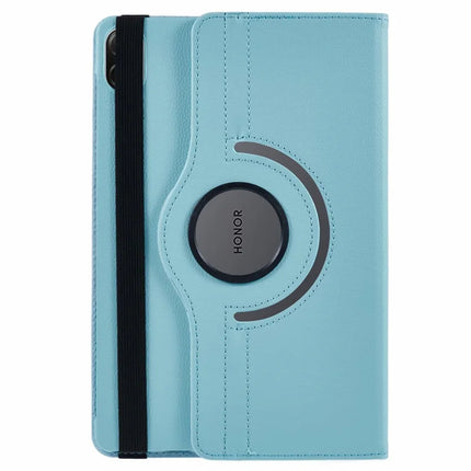 For Honor Pad X8a / Pad X9 Case Rotating Stand PU Leather+PC Tablet Cover with Elastic Band