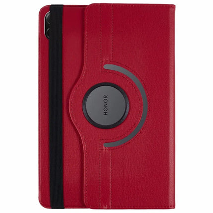 For Honor Pad X8a / Pad X9 Case Rotating Stand PU Leather+PC Tablet Cover with Elastic Band