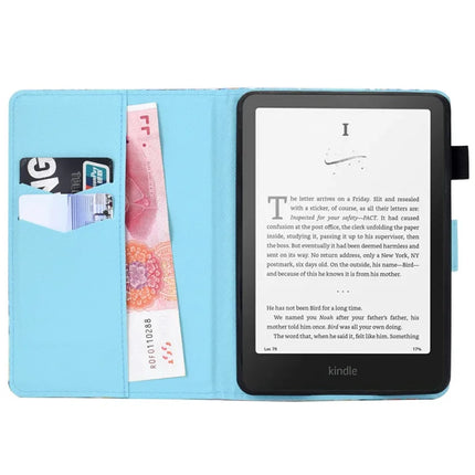For Amazon Kindle Paperwhite (2024) Case Leather Card Holder Stand E-Reader Cover