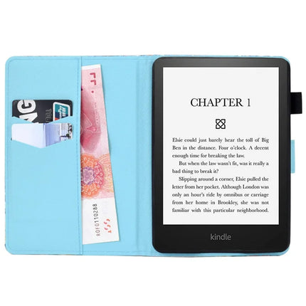 For Amazon Kindle Paperwhite (2024) Case Leather Card Holder Stand E-Reader Cover