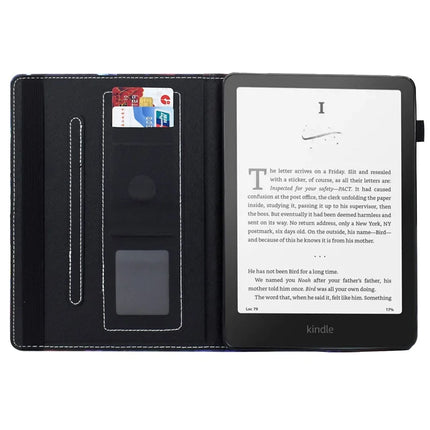 For Amazon Kindle Paperwhite (2024) Case Leather Card Holder Stand E-Reader Cover