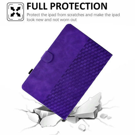 For Amazon Kindle Paperwhite (2024) Case Card Slots Leather E-Reader Cover Block Pattern