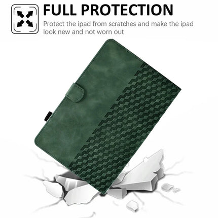 For Amazon Kindle Paperwhite (2024) Case Card Slots Leather E-Reader Cover Block Pattern